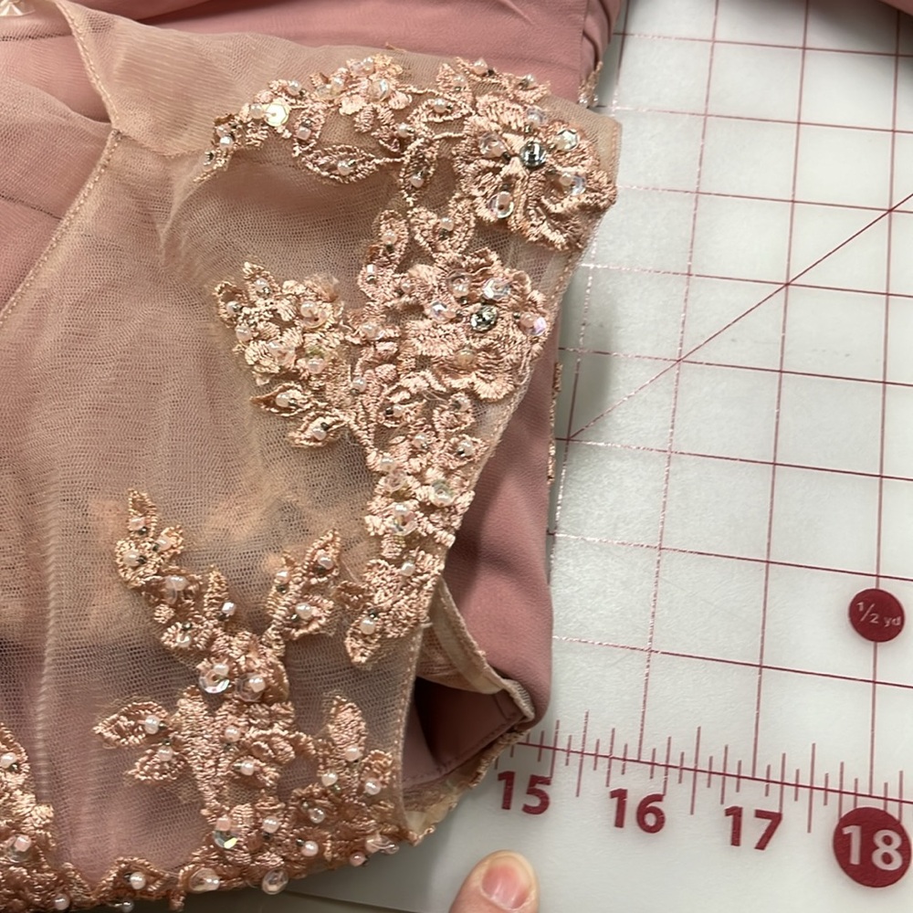 AZAZIE NWT "Libby" Mother/Aunt of the Bride Dusty Rose Bridesmaid/Prom Dress 6 - Picture 16 of 16
